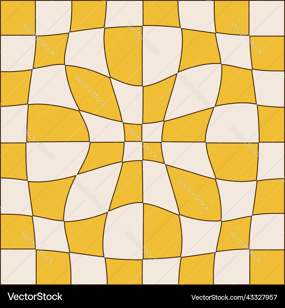 Checkered background with distorted squares Checkered background with distorted squares Vector Image