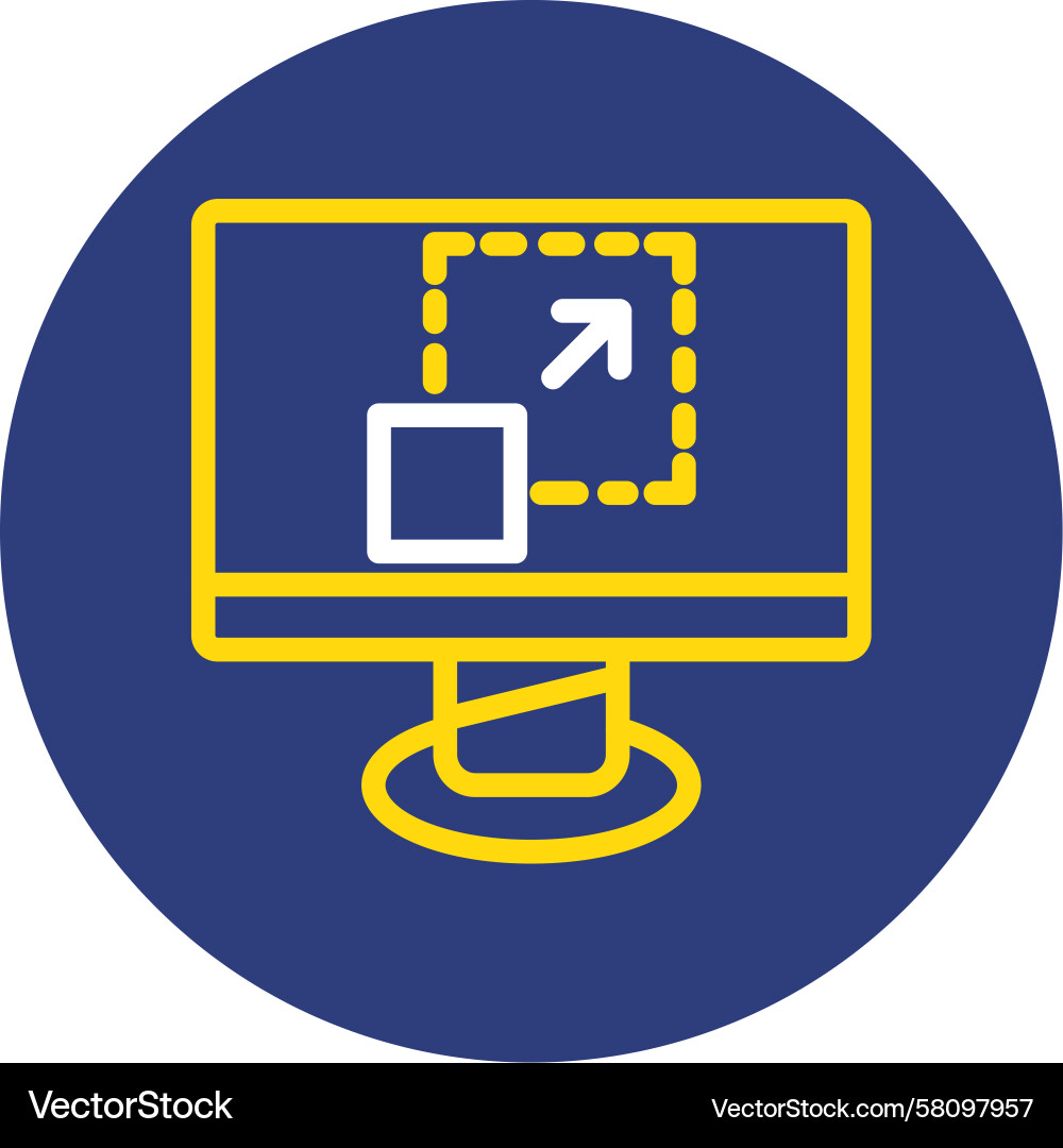Scalability Circle Icon Vector Image