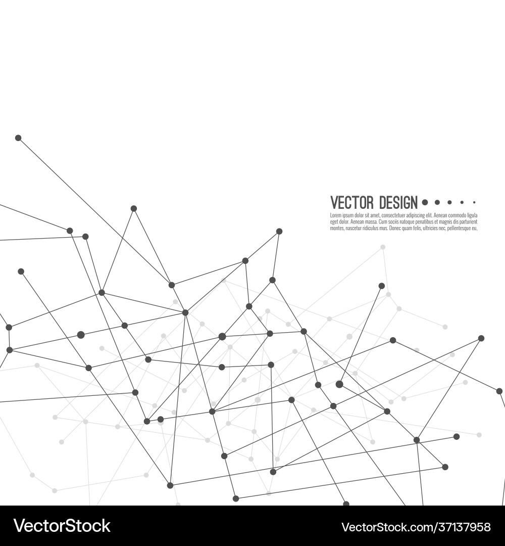 Complex Network Background vector image