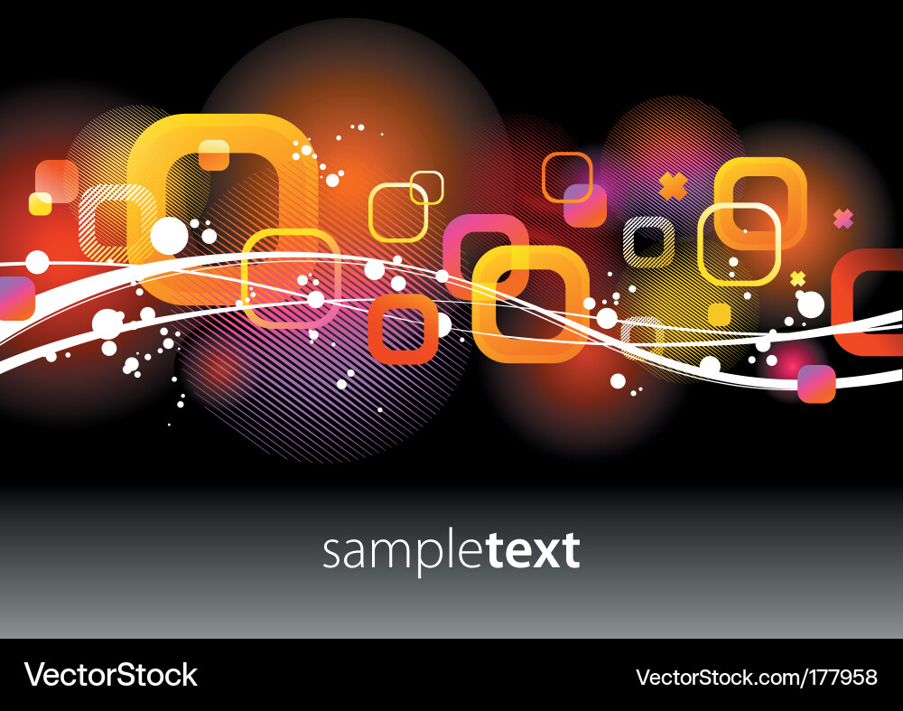 Glittering Waves of Light vector image