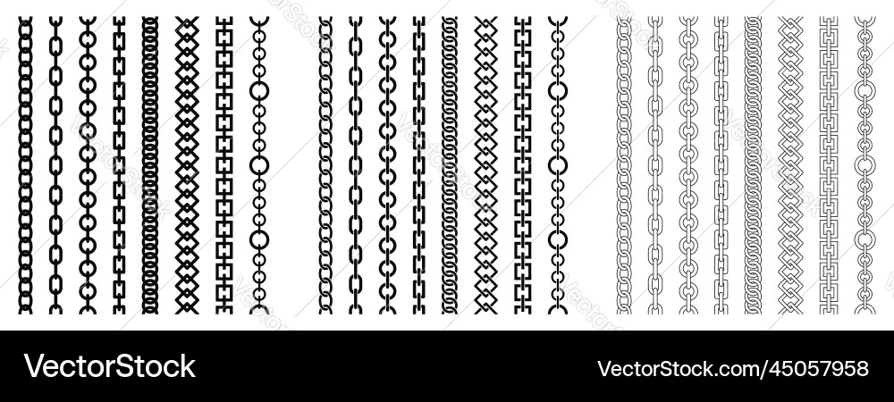 Intricate Chain and Rope Pattern Vector Image