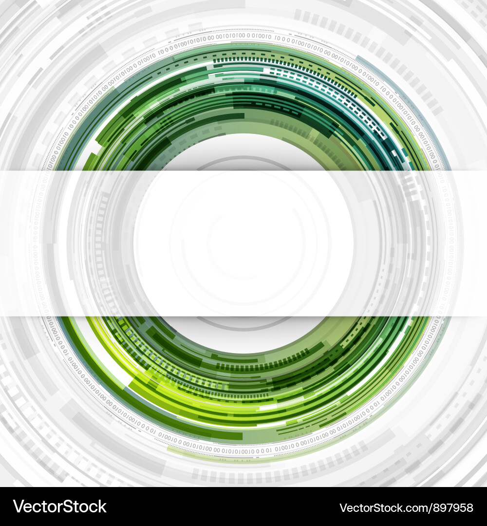Tech Circles Transparent Background Vector Image