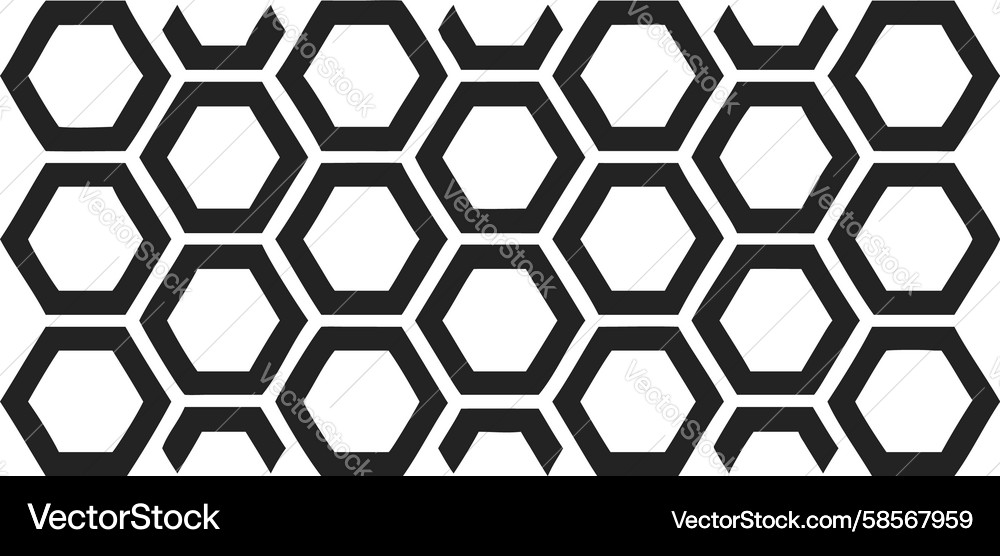 Hexagonal Grid Pattern – Modern Vector Image