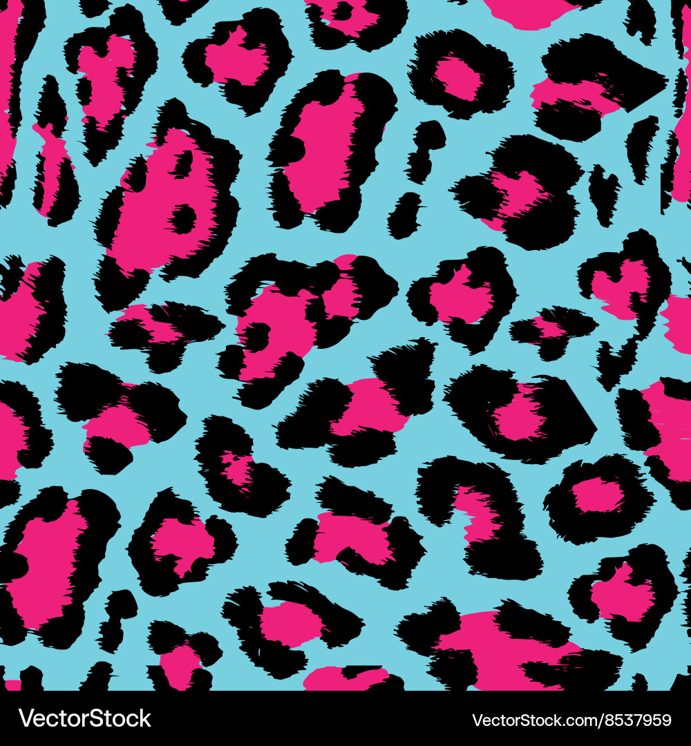 Leopard Print Seamless Pattern vector image