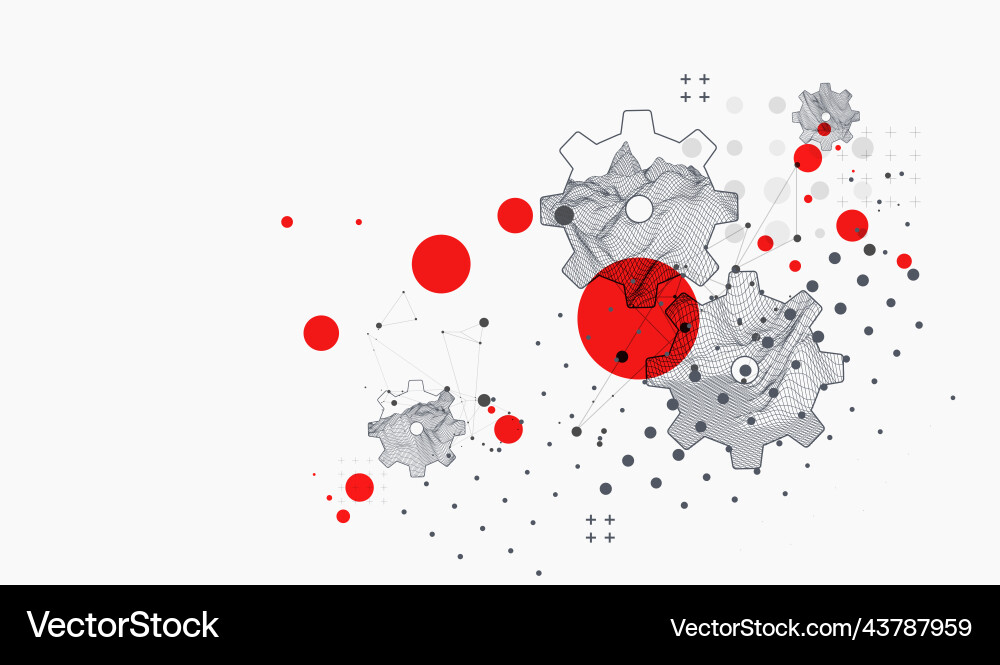 Modern science or technology abstract background Modern science or technology abstract background Vector Image