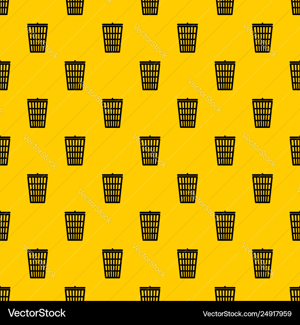 Trash can pattern Trash can pattern vector image
