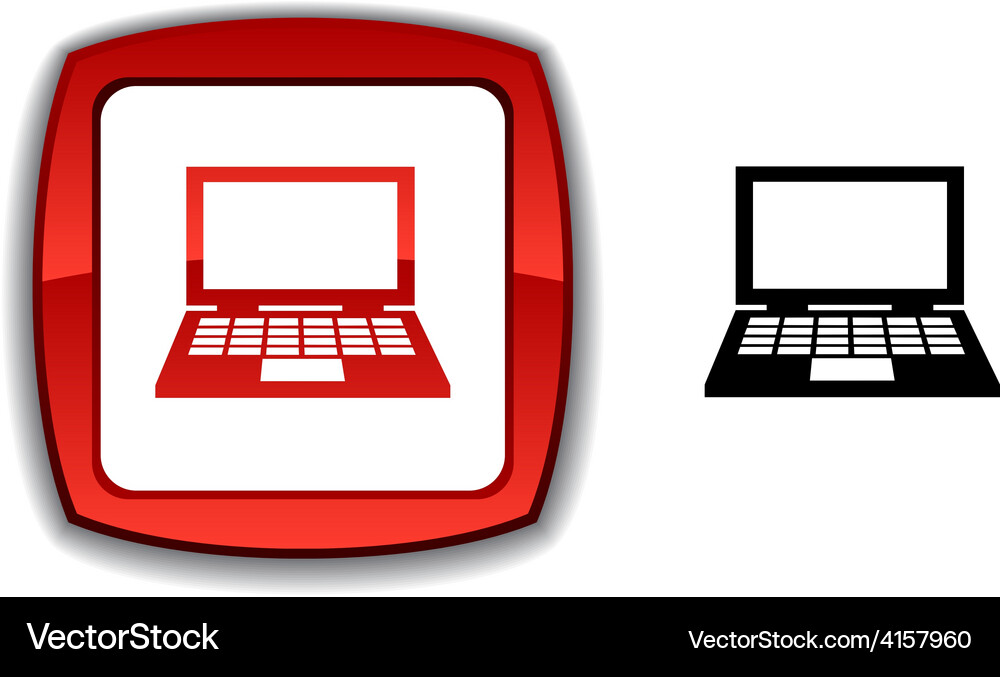 Notebook button Vector Image