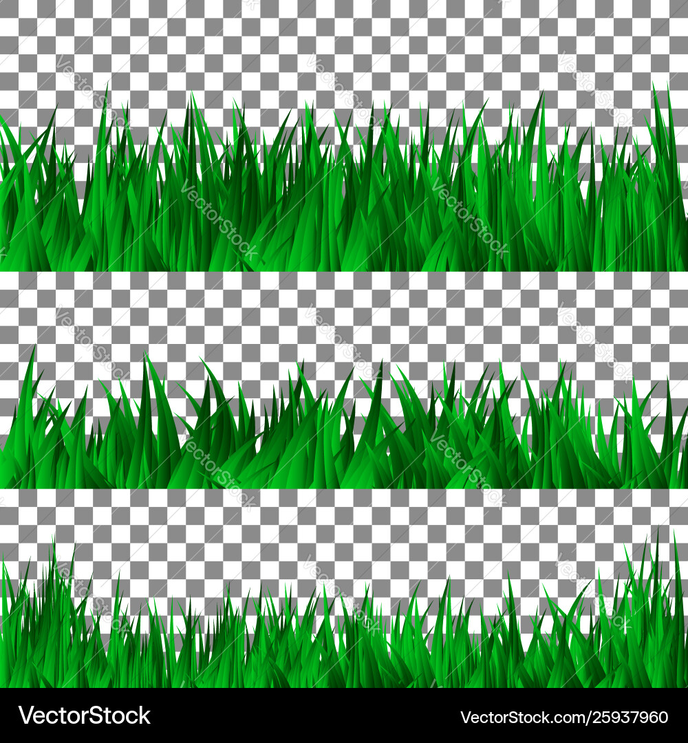 Set green grass template design – Royalty-Free Vector | VectorStock, image size:1000x1080