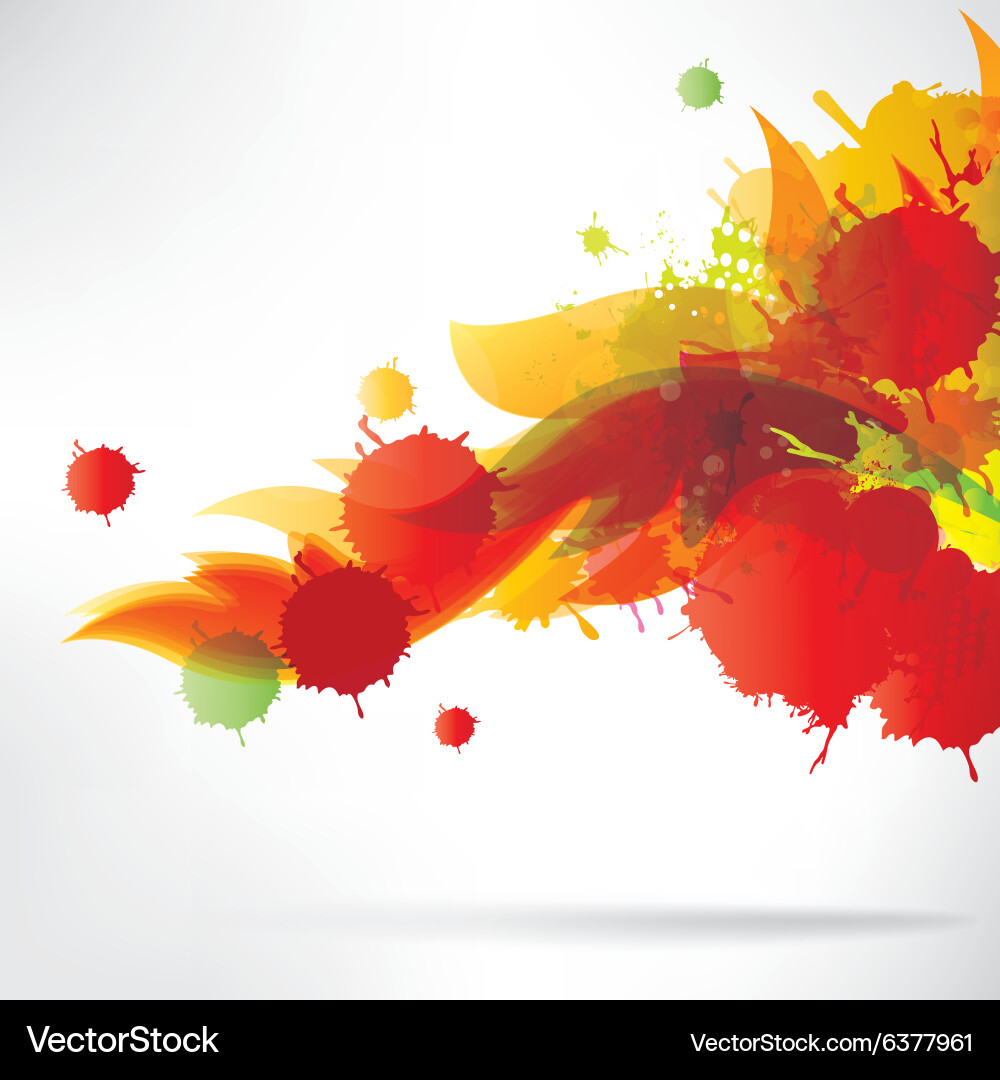 Abstract background with splash vector image