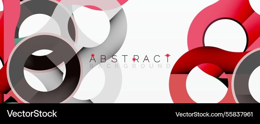 Abstract circle element composition Vector Image