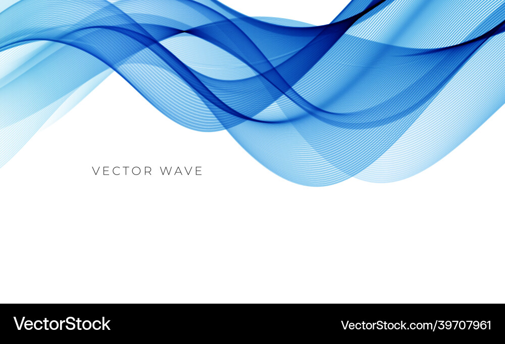 Abstract colorful flowing wave lines vector image