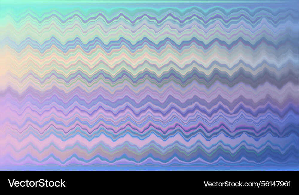 Abstract defocused horizontal background with wavy Vector Image