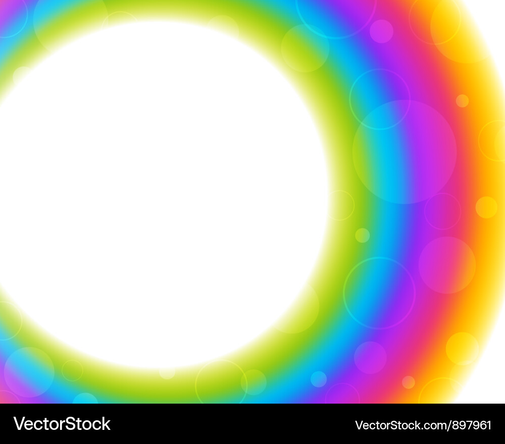 Colorful Abstract Circle Background vector image