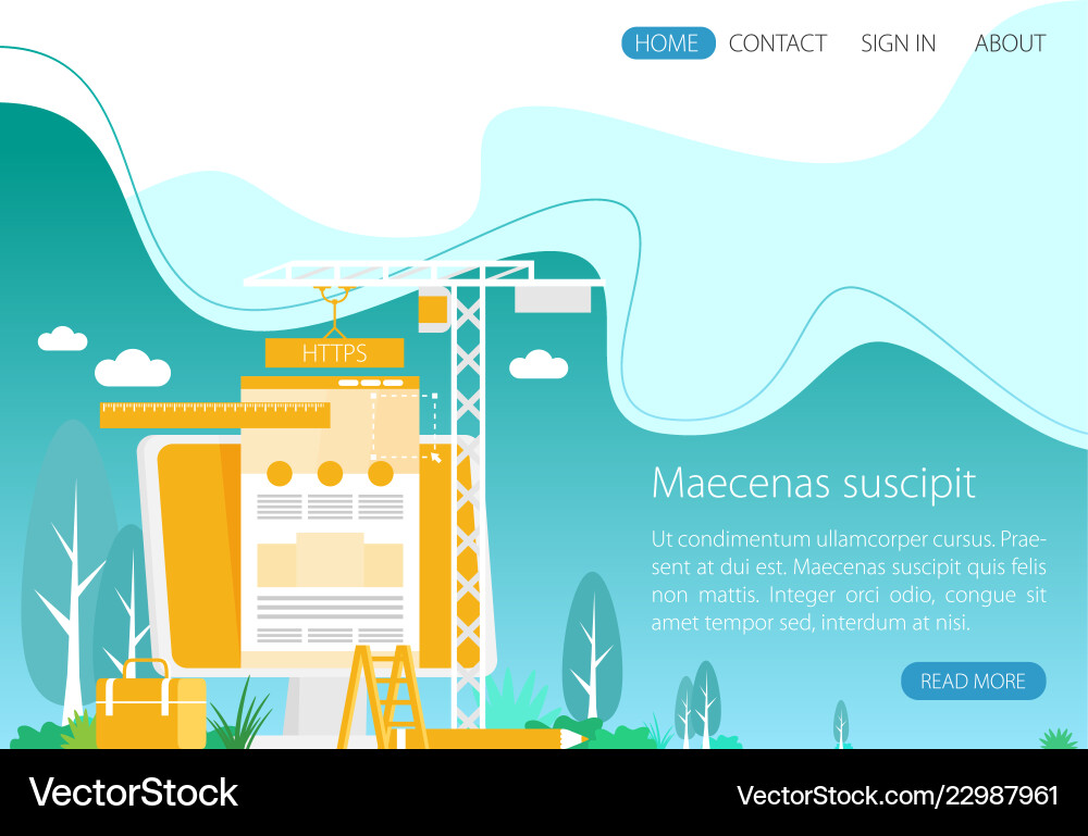 Flache Webdesign- und Entwicklungskonzepte Flache Webdesign- und Entwicklungskonzepte vektorbild
