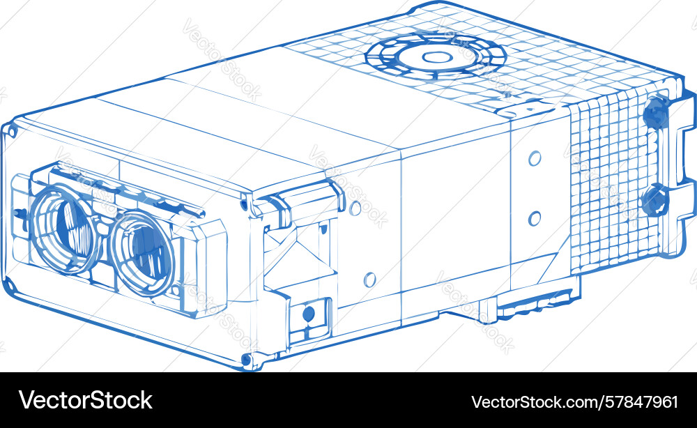 High-performance gpu mining rig design vector image
