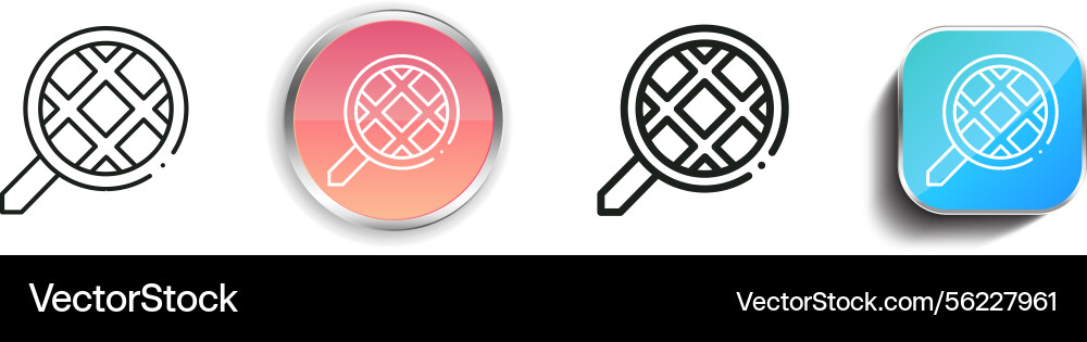 Maps icon thin linear regular and button style Vector Image
