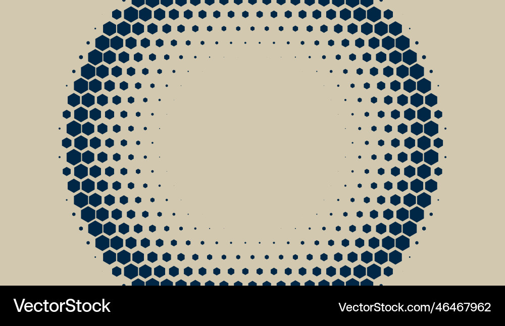 2d abstract geometric wave hex halftone pattern vector image