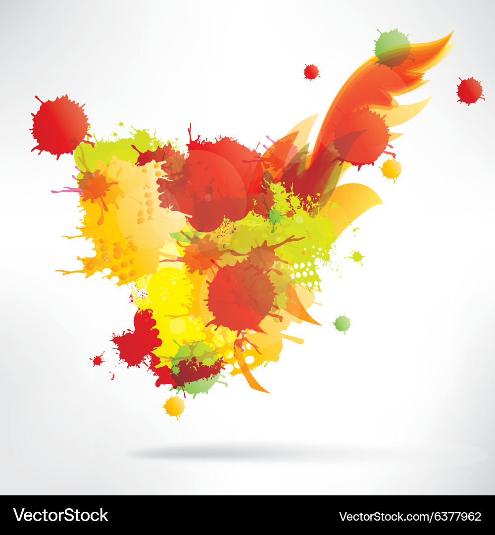 Abstract background with splash vector image