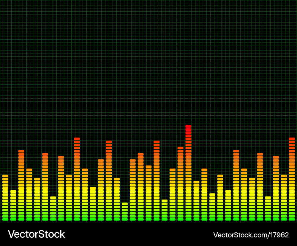 Dynamic Audio Equalizer vector image