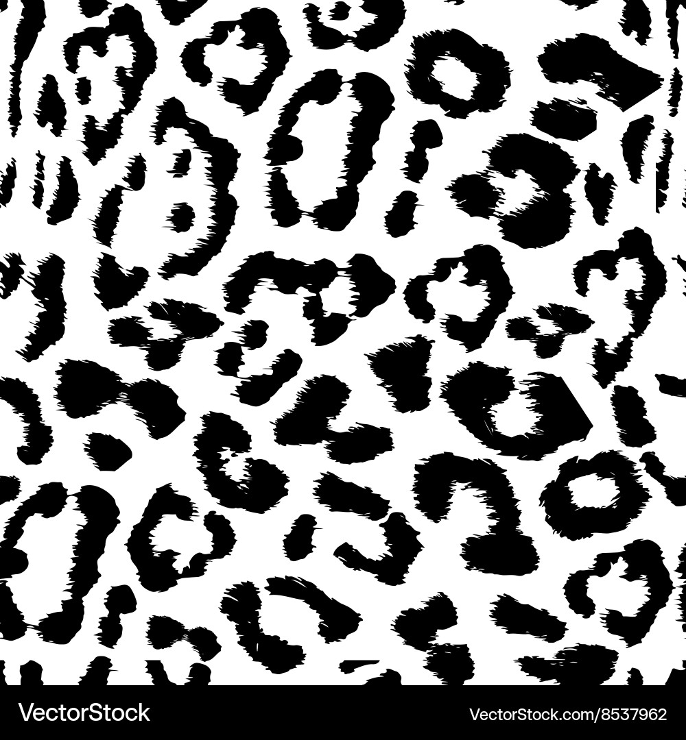 Leopard Print Seamless Pattern vector image