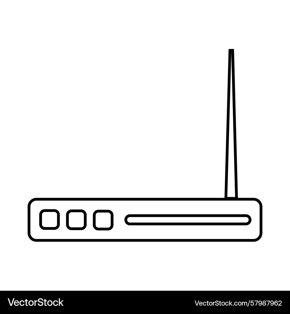 Router device icon network hardware symbol Router device icon network hardware symbol Vector Image