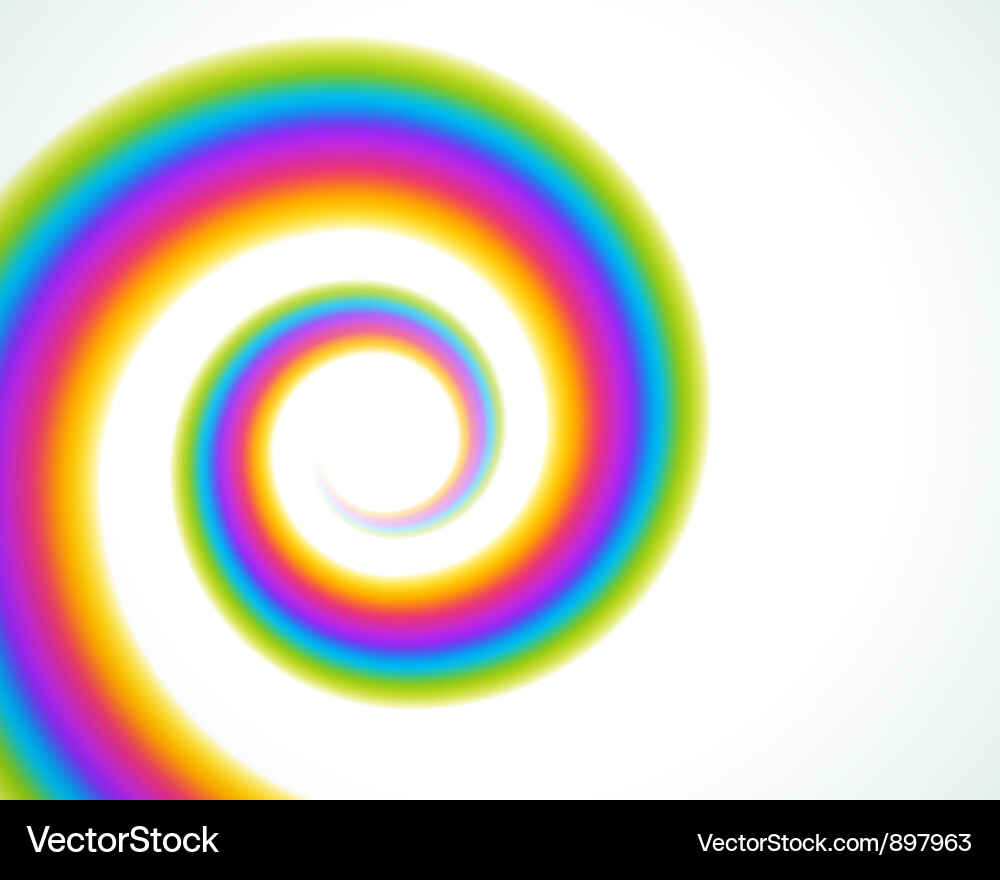 Abstract Colorful Swirl Background vector image