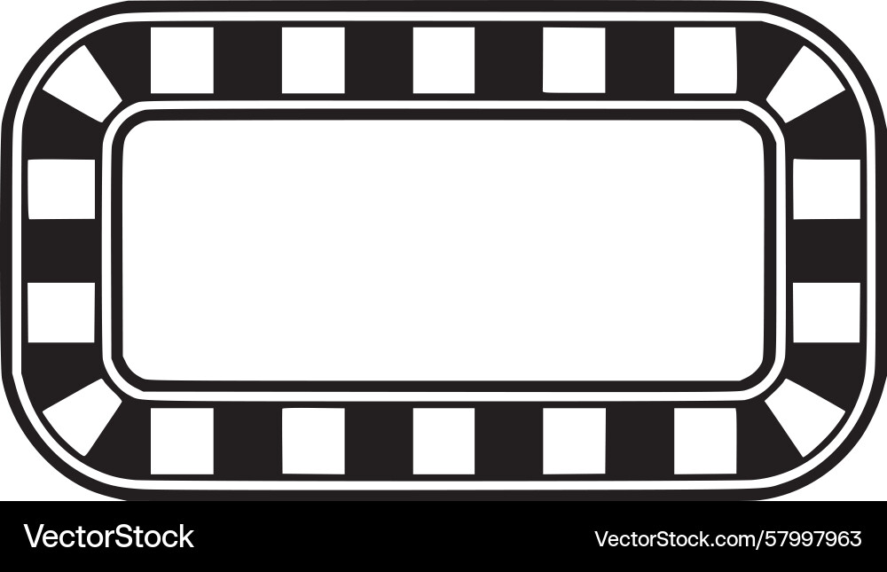Checkerboard Pattern Frame Vector Image