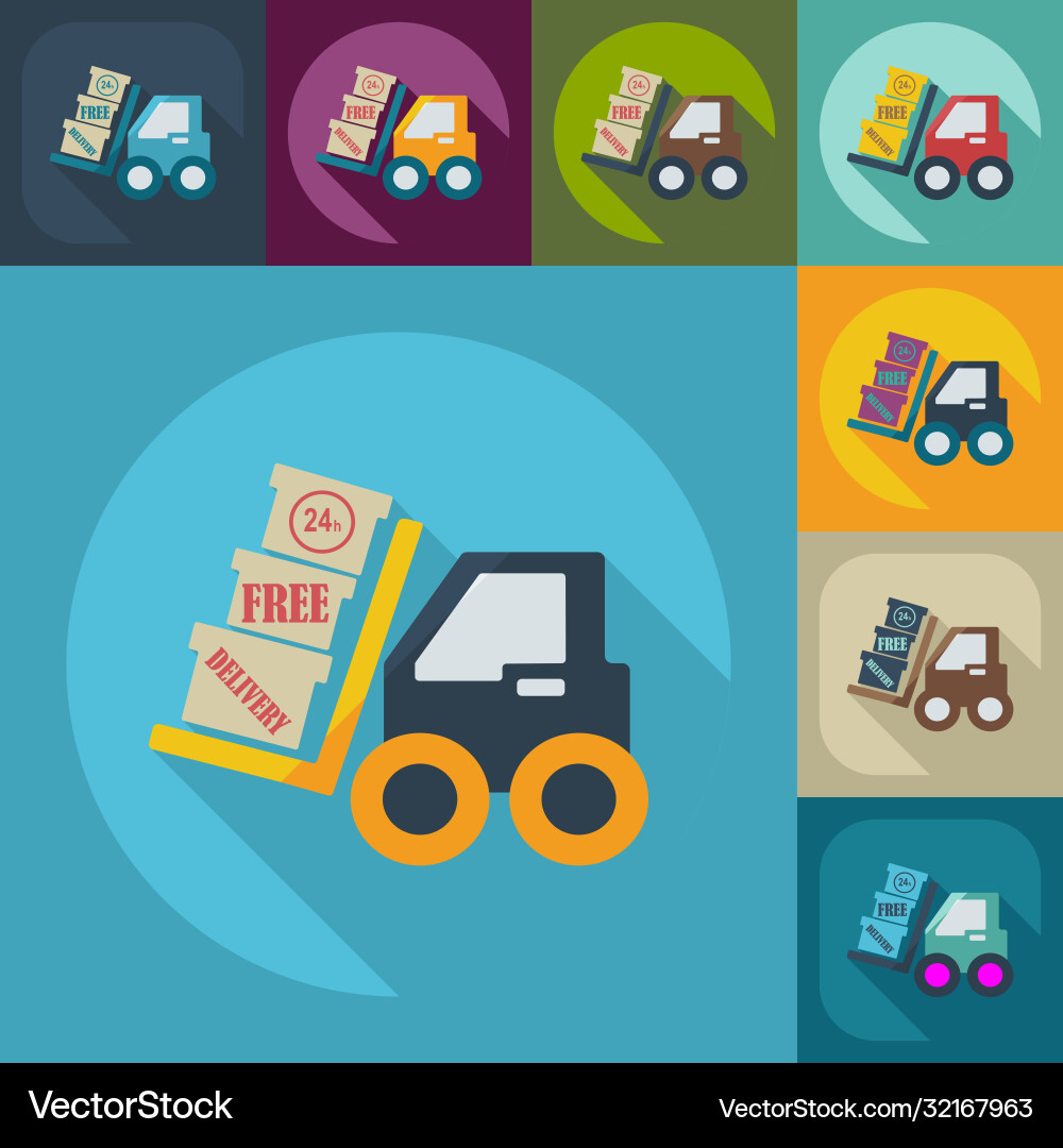 Flat modern design with shadow icons loader Flat modern design with shadow icons loader vector image