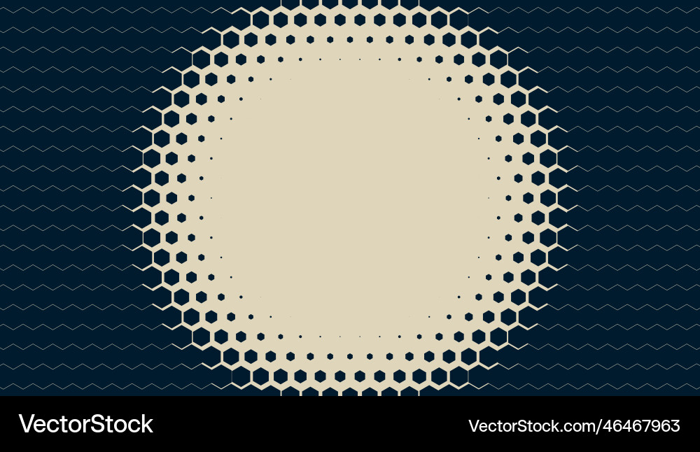 Geometric Hex Wave Pattern - Abstract vector image