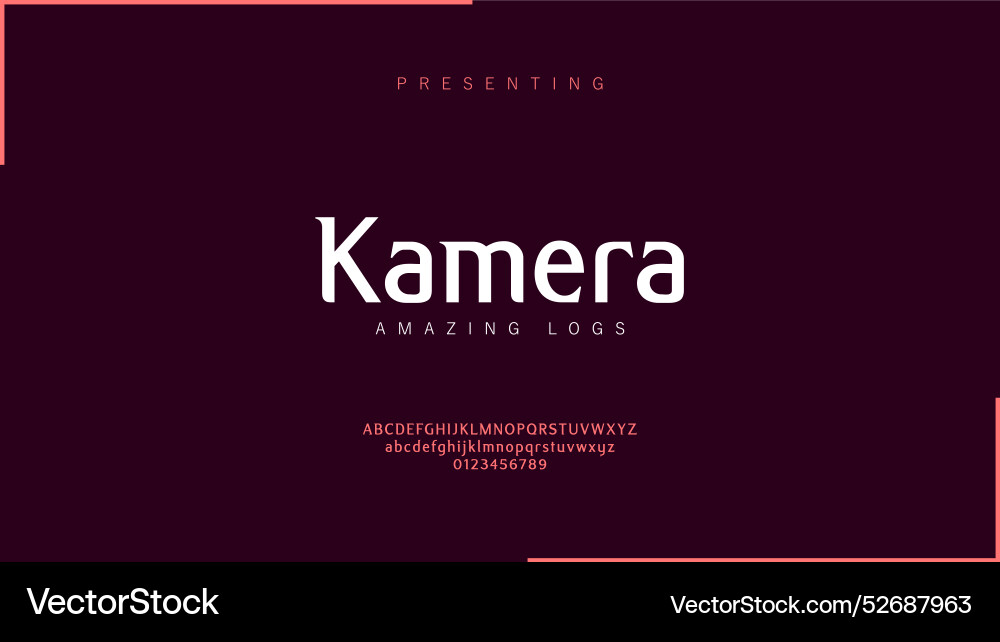 Modern style font typography letters with theme Modern style font typography letters with theme vector image