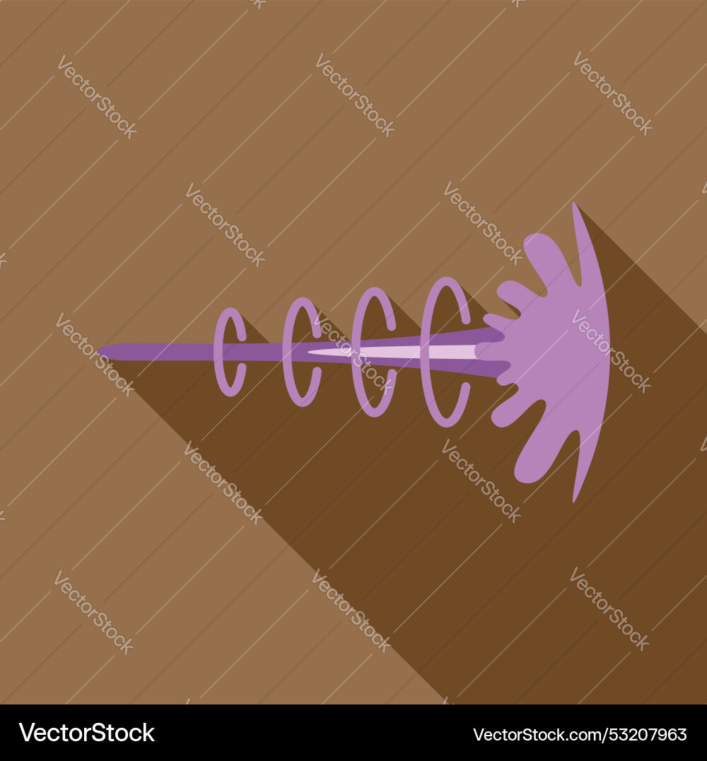 Purple laser beam emitting from source with swirls Purple laser beam emitting from source with swirls vector image