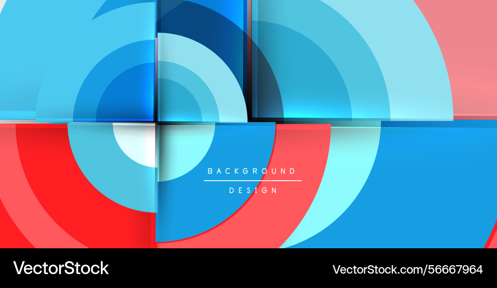 Abstract geometric design overlapping circles Abstract geometric design overlapping circles Vector Image