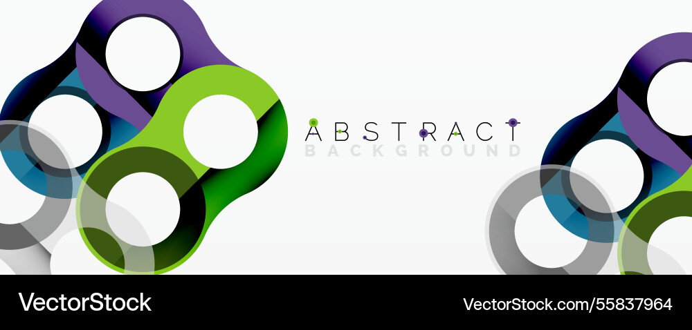 Abstract geometric pattern with interlocking vector image