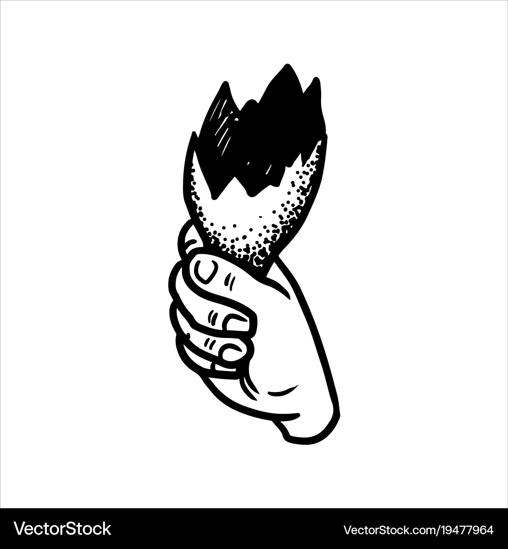 Broken Bottle Threat vector image