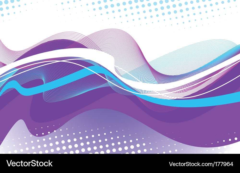 Fluid Wave Pattern vector image