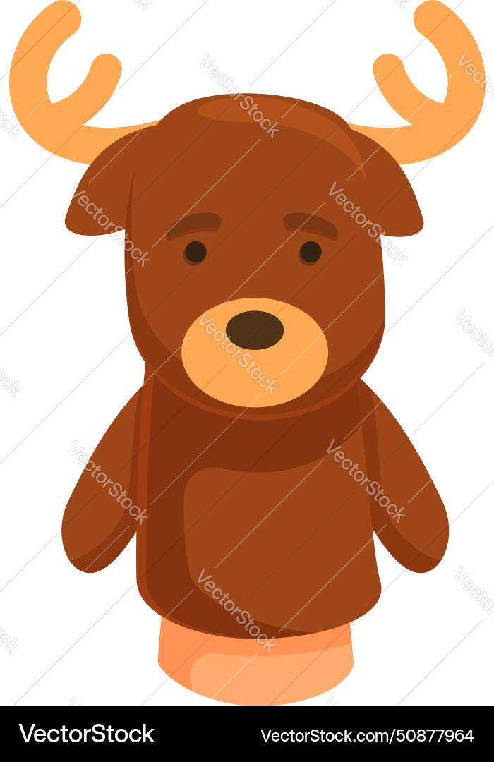 Hirsch Welpen Spielzeug Ikone Cartoon lustiges Tier Hirsch Welpen Spielzeug Ikone Cartoon lustiges Tier vektorbild
