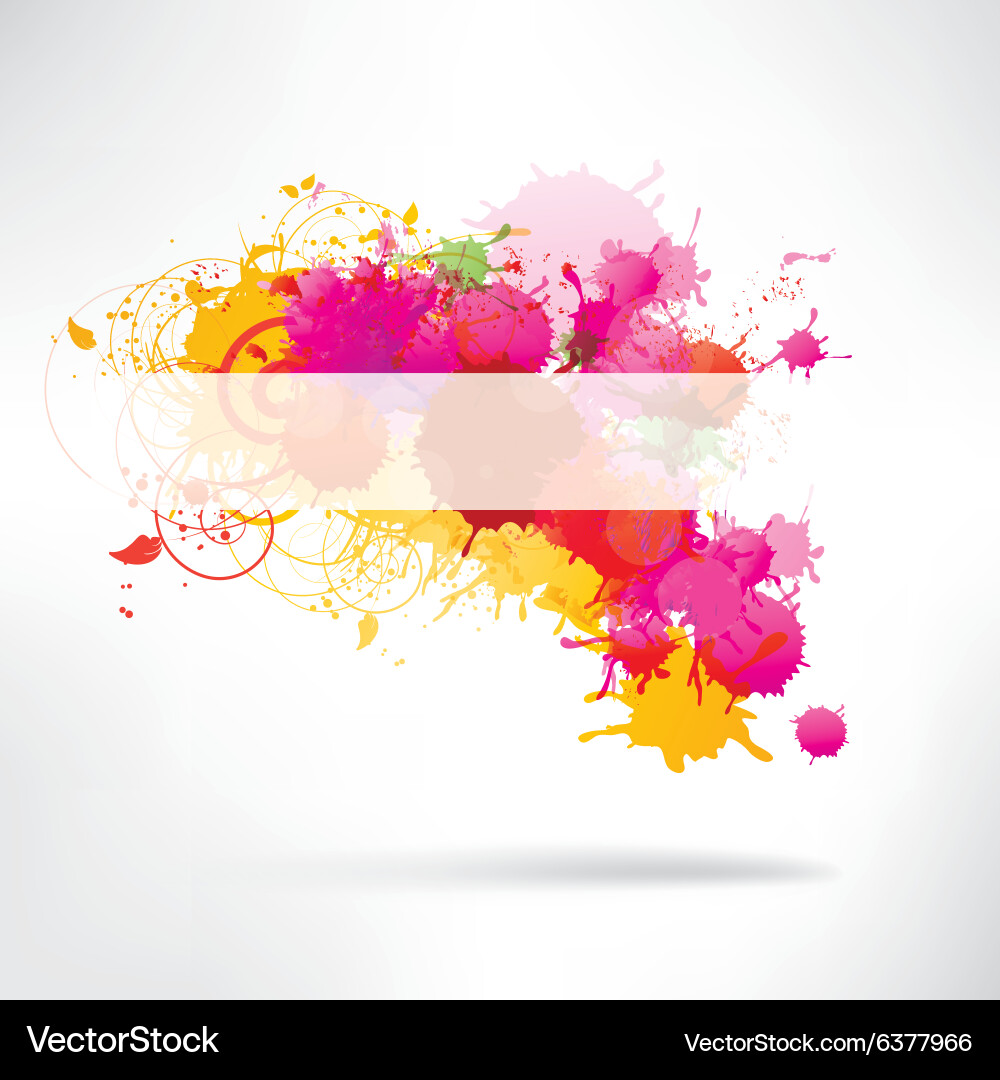 Abstract background with splash vector image
