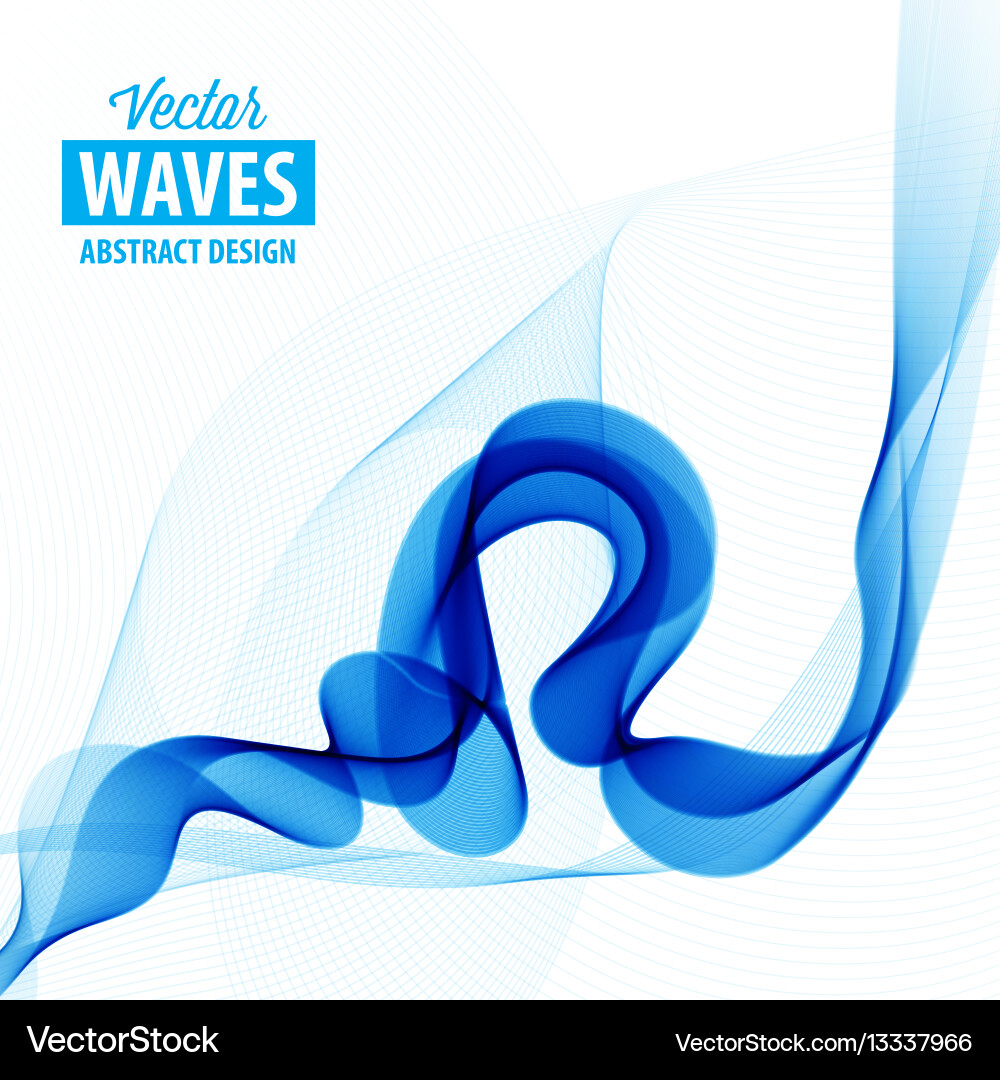 Abstract smooth color wave Vector Image