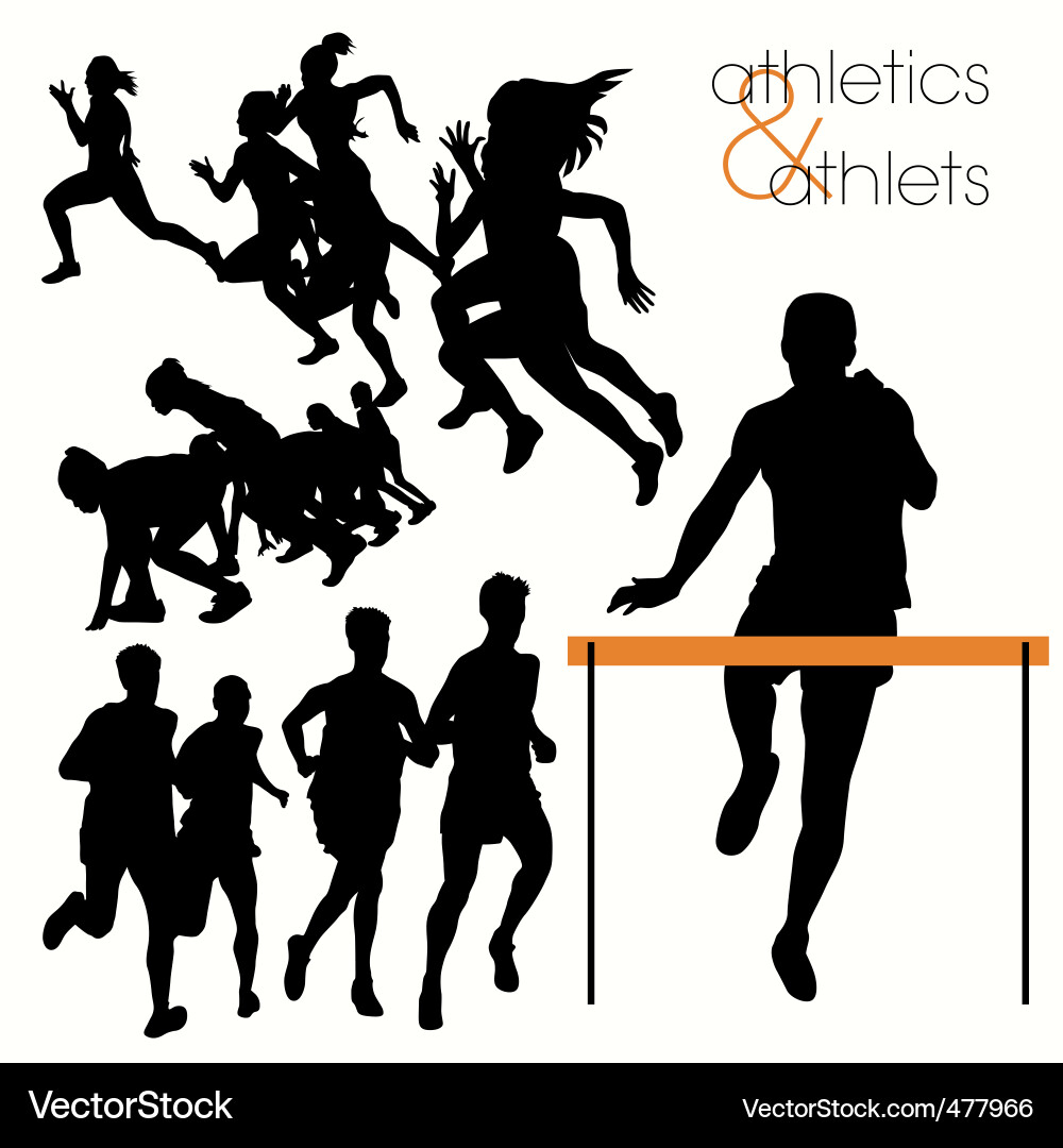 Athletic Activity Set vector image