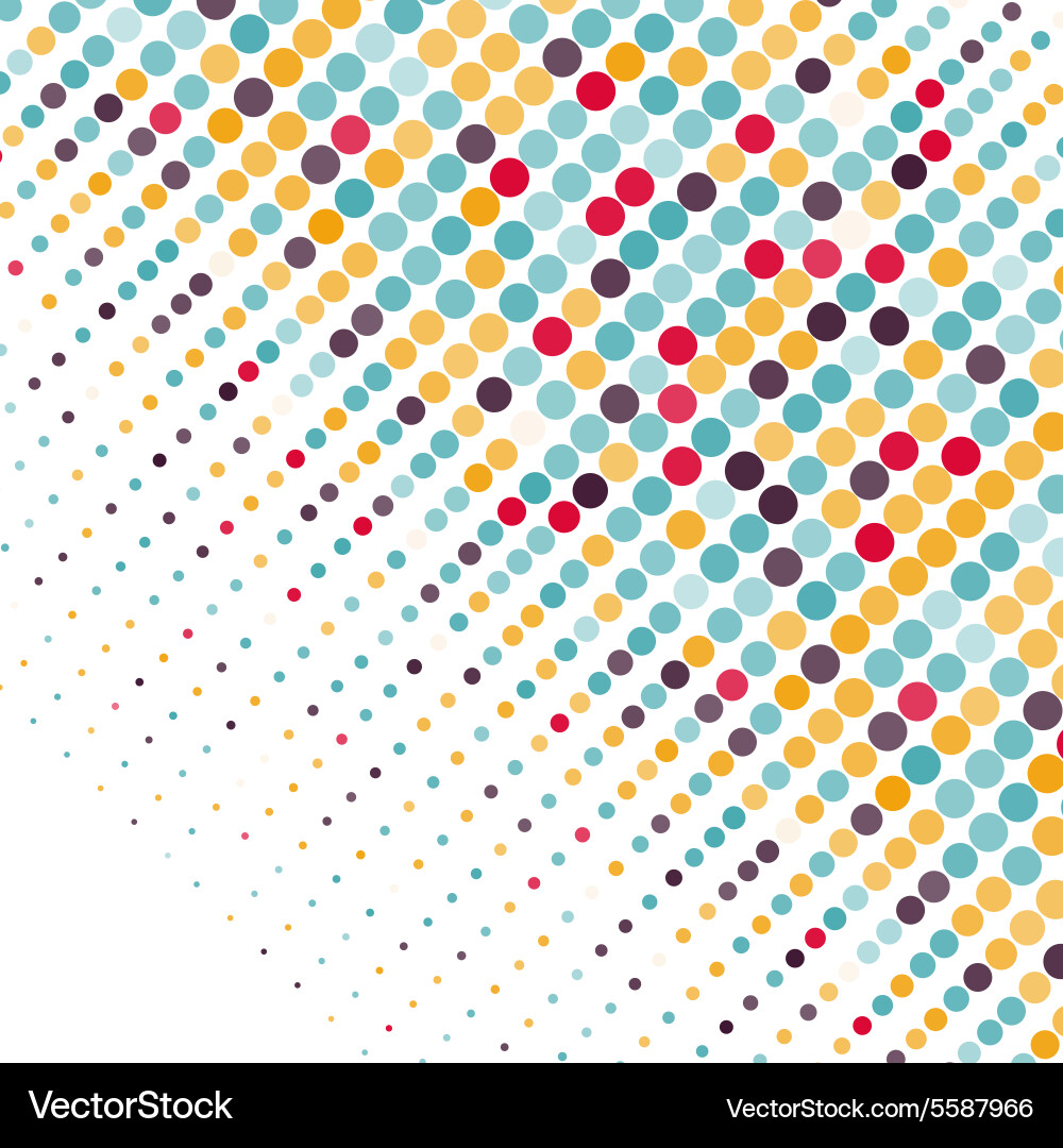 Background with the colored circles vector image