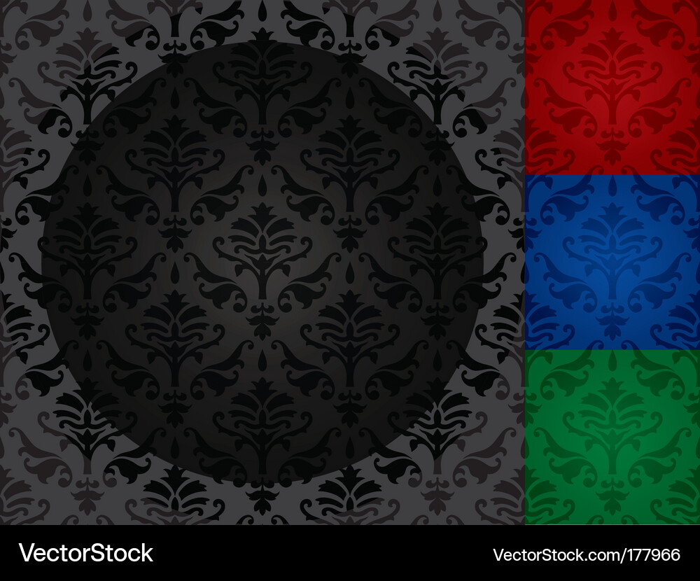 Damask patterns Vector Image