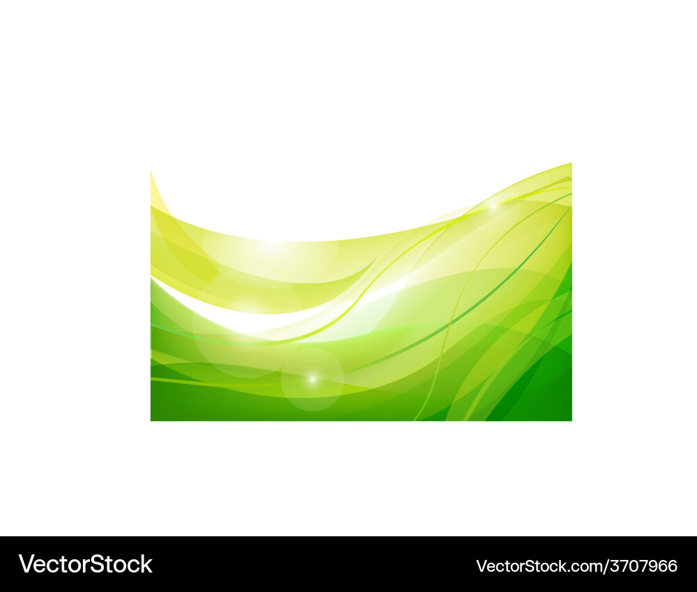 Dynamic Green Flow Background vector image