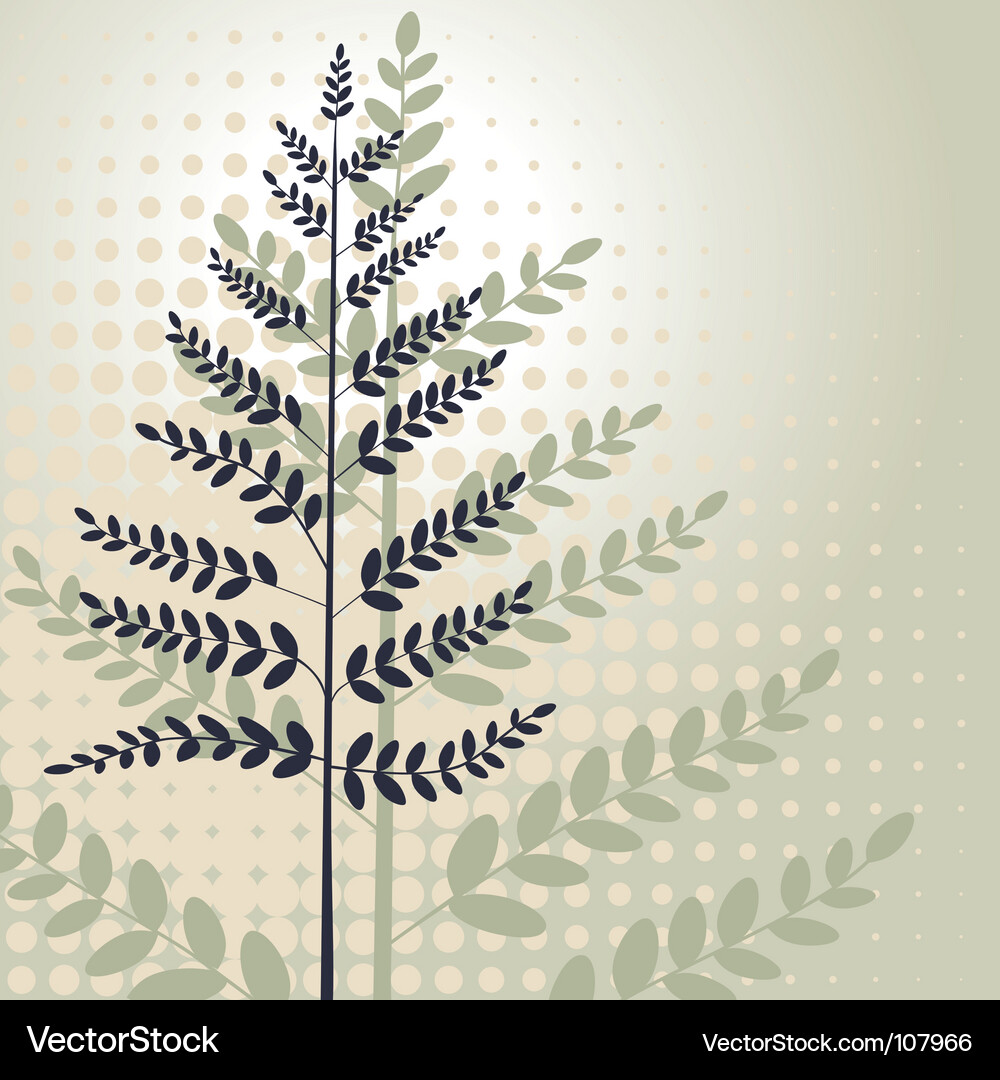 Grass Silhouette Wallpaper Vector Image