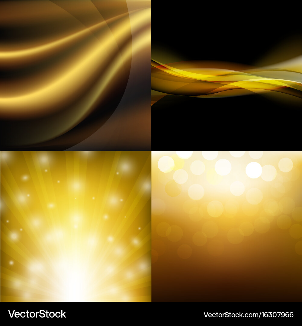 Luxus goldene Hintergrundset Vektorbild