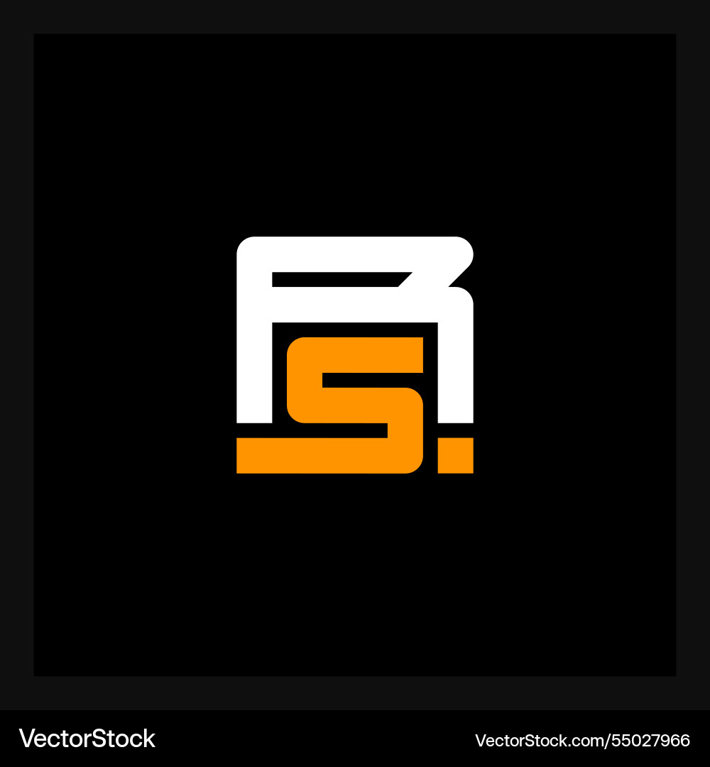R5 - monogram or logotype design element icon vector image
