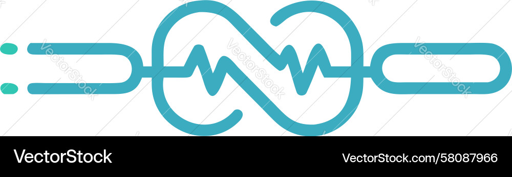 Wireless Chain Link Icon Vector Image