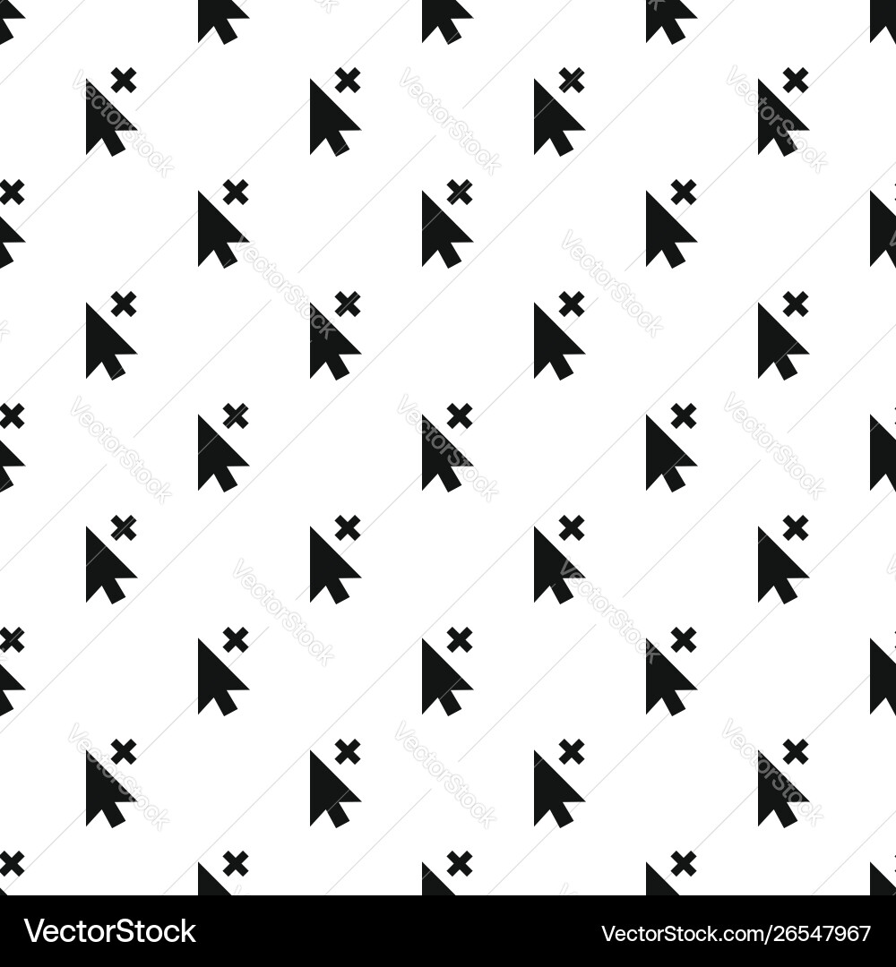 Cursor close element pattern seamless Cursor close element pattern seamless vector image
