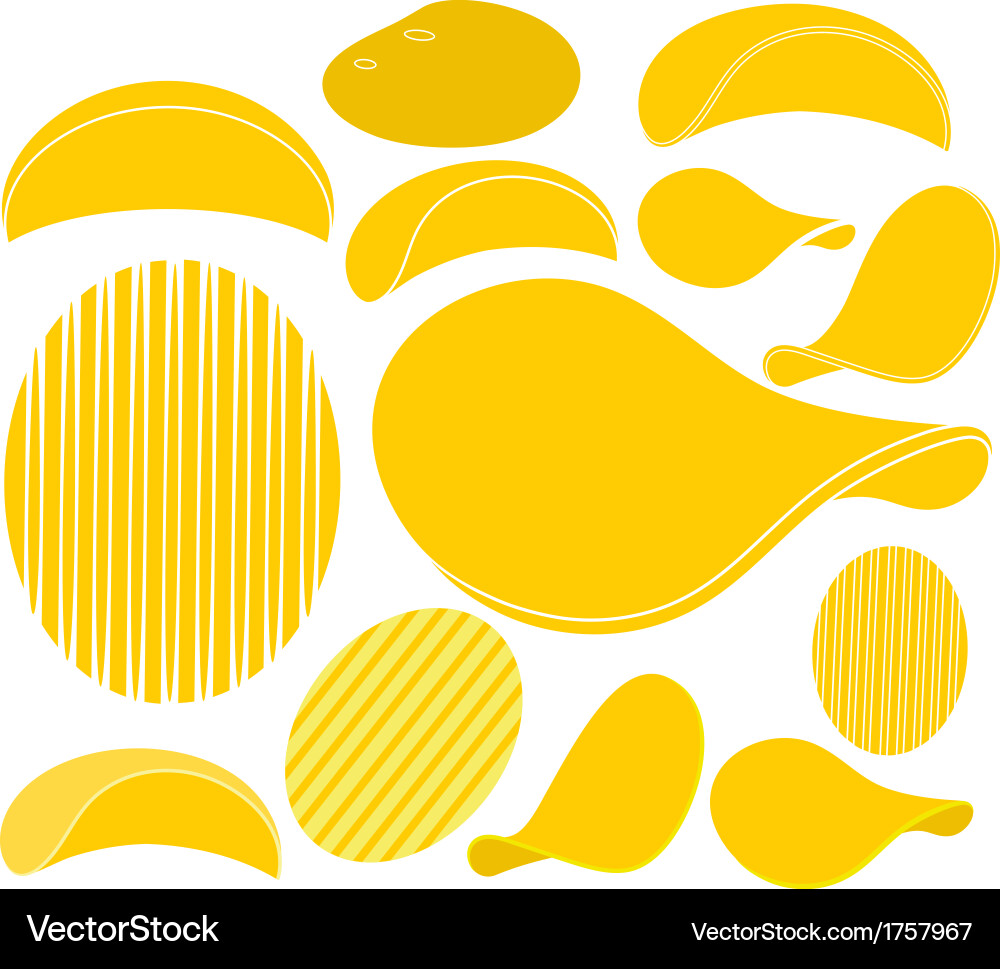 Potato chips Royalty Free Vector Image - VectorStock