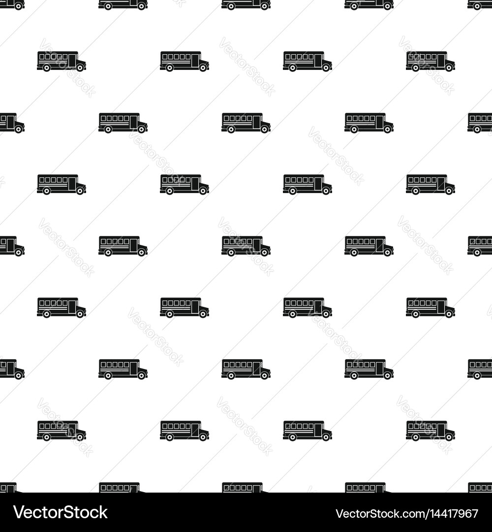 School bus pattern Vector Image