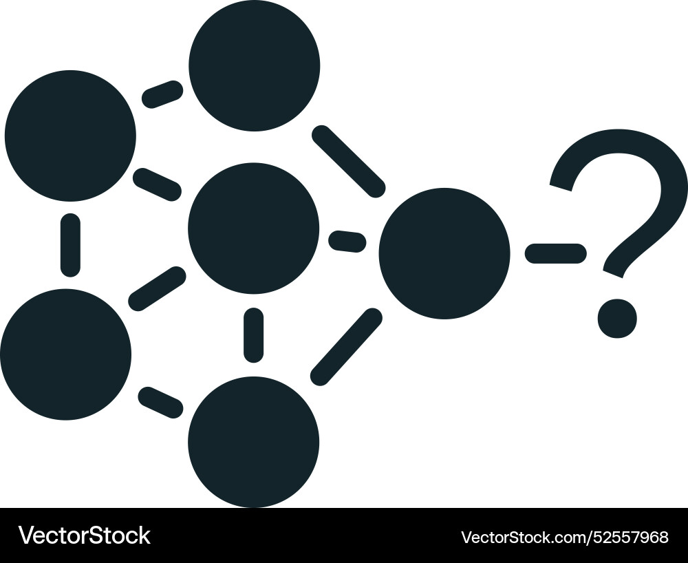 Artificial intelligence is searching solution Vector Image